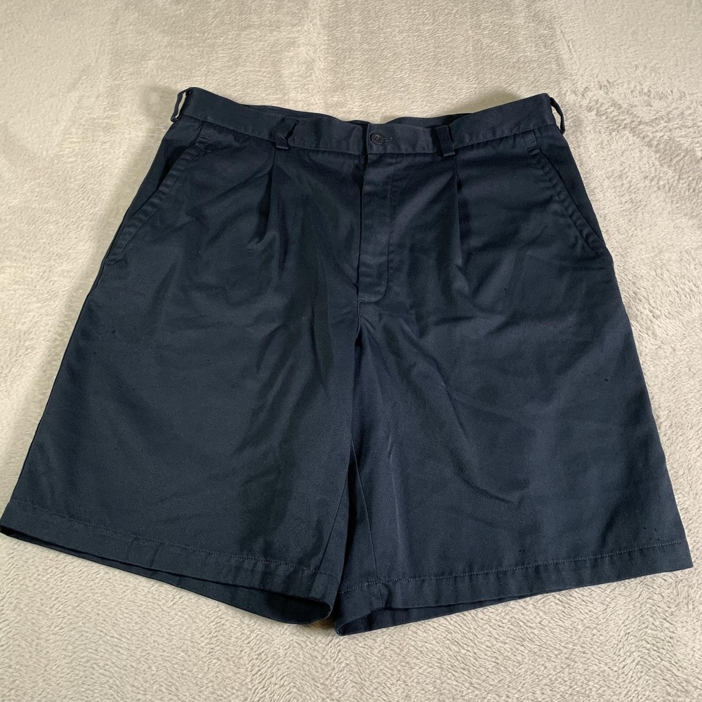 Nike Golf Shorts Mens 36 Navy Blue Dri-FIT Performance Twill Chino 9" Inseam